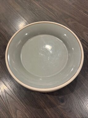 Sonoma Glazed Ceramic plate in Soft Sage with Cream Rim lot of 6 8:3